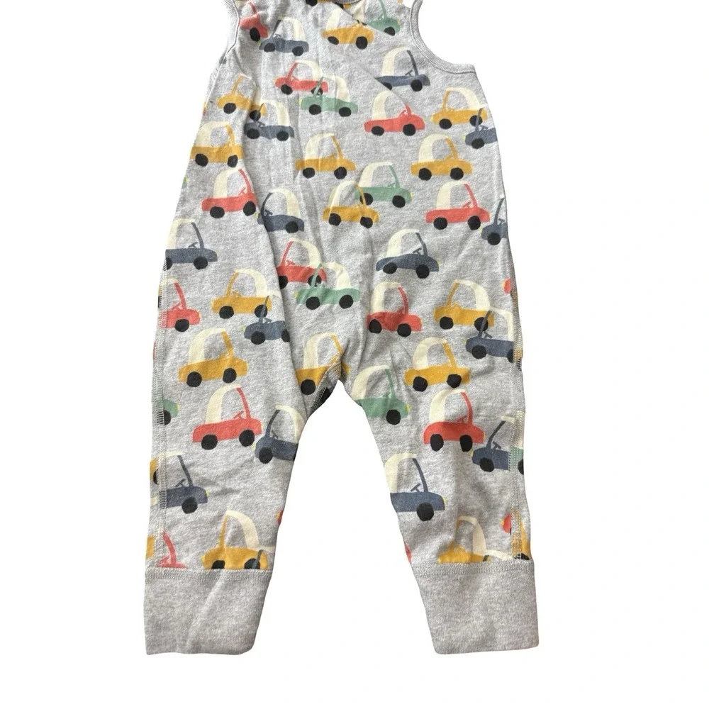Hanna Andersson Car Print Romper 12-18M Organic Cotton One Piece